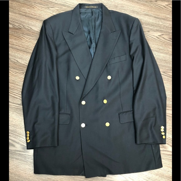 Double breasted suit marks and spencer Clearance